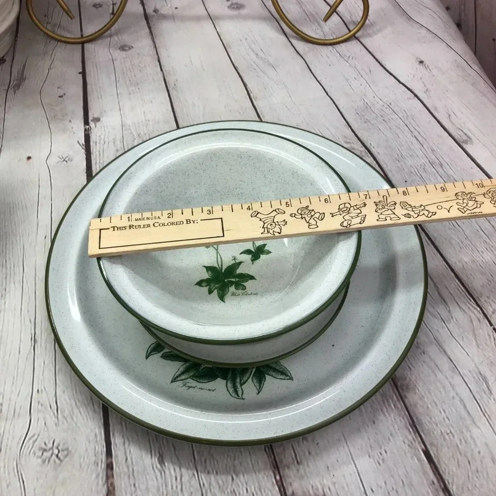 vintage Mountain Flowers Green by NORITAKE bundle choice of bowl or plate
